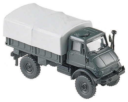 Truck Unimog U 416 4x4 with platform and tarpaulin<br /><a href='images/pictures/Roco/724.jpg' target='_blank'>Full size image</a>